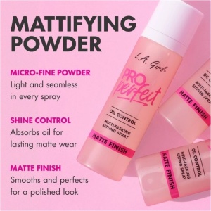 Spray fixator machiaj L.A. Girl PRO Perfect Long-Wear, Efect Matifiant și Estompare Pori-Blurring Matte, 105ml - Img 3