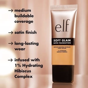 Fond de ten e.l.f Cosmetics Soft Glam Satin Foundation 30 Medium Warm, 30ml - Img 7