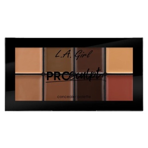 Paleta corectoare L.A. Girl Pro Sculpt Concealer Palette 727 Deep, 12g - Img 1