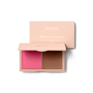 Paletă Cremoasă Duo Paese Kiss My Cheeks: Blush & Contur Cold, 15g - Img 5
