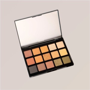 Paletă farduri de pleoape BPerfect Muted II – 15 Nuanțe Nude și Neutre, Mate și Sidefate, 22.5 g - Img 4