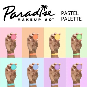 Paletă profesională de machiaj pe bază de apă, cu 8 culori reîncărcabile Mehron Paradise Makeup AQ Pastel Magnetic Palette, 56g - Img 2