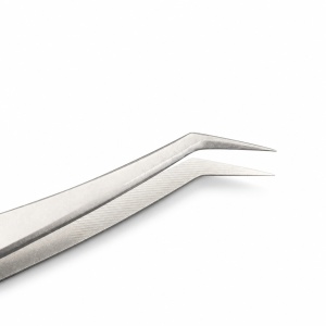 Pensetă Profesională de Izolare pentru Extensii Gene Dancing Swan A8 – Vârf Curbat de Precizie - Img 2