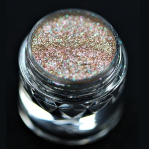 Pigment PK22(champagne cu irizații multicolore) Sparkle/Microglitter pentru machiaj KAJOL Beauty, 1g - Img 3