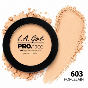 Pudră compactă matifiantă pentru față L.A. Girl PRO.Face Matte Pressed Powder GPP603 Porcelain, 7g - Img 2