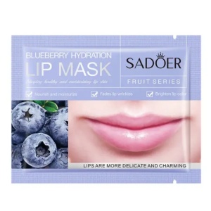 Sadoer Blueberry Lip Mask – Mască Hidratantă pentru Buze, Reparare Intensă & Efect Gloss, 8g