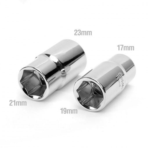 Cheie pentru roti cu maner telescopic si 4 marimi 17, 19, 21, 23 mm - Img 2