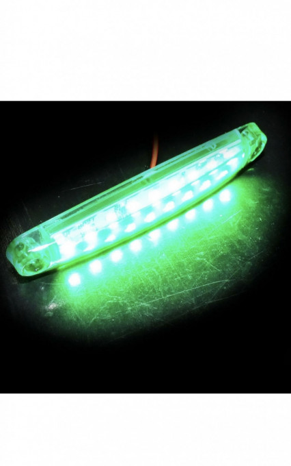 Lampa de gabarit 12v-24v, verde 9 smd slim, 5+1 GRATIS - Img 4
