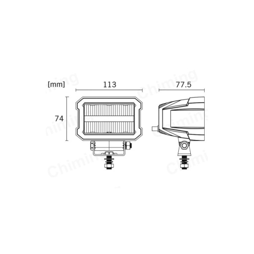 Proiector LED cu lumina de zi LED 45W combo 12V-24V - Img 3