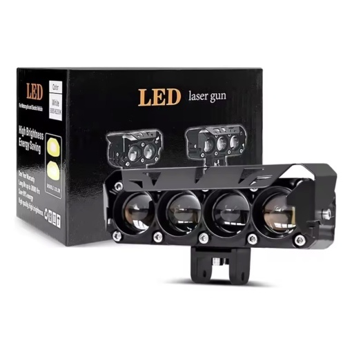 Proiector led cu lupe ,12v 24v Lumina alba 6000k - Img 2