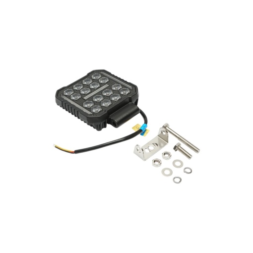 Proiector patrat LED cu DRL 9-80V, 68W, alb-galben, carcasa aluminiu IP67 - Img 2