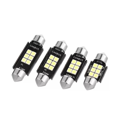 Set 2 leduri 31mm canbus 6 smd alb 6000k PREMIUM