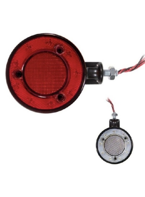 Set 2 x lampi cu led pentru oglinda, ALB/ROSU, 12-24V - Img 2