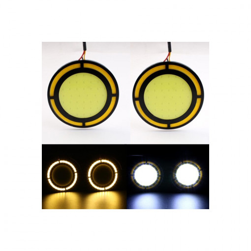 Lumini de zi cu semnalizare LED DRL COB - Img 2