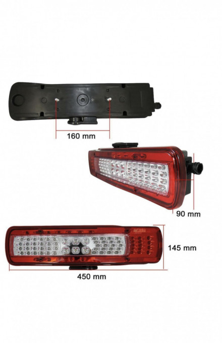 Set 2 Auto LED Lampi Spate, LED SMD, 24V, Compatibile Volvo FH 2012+ - Img 3