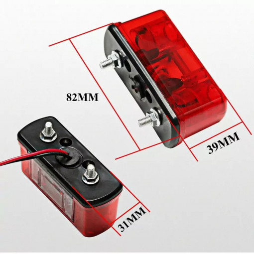 Set 2 lampi led universale pentru numar remorca 12v-24v - Img 2