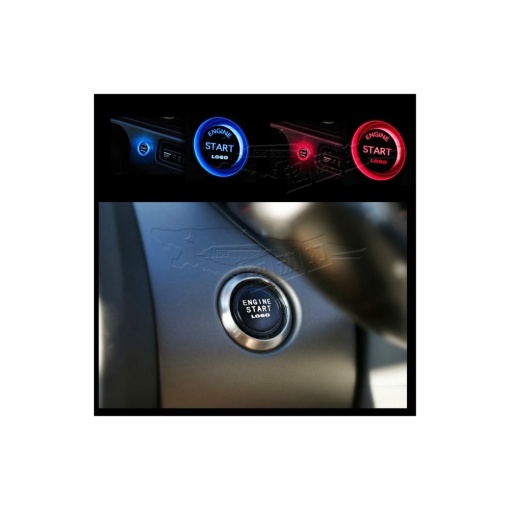 Kit buton pornire motor autoturism cu iluminare 12V - Img 2