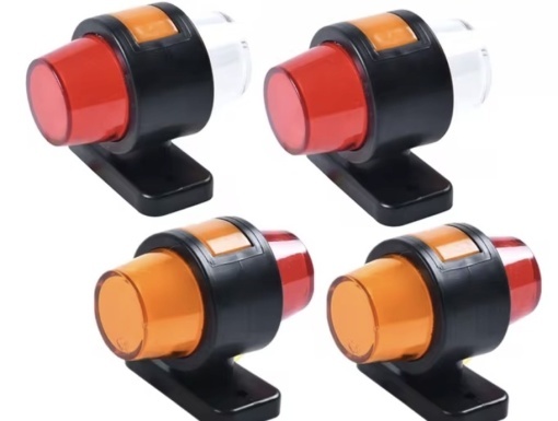Set 2 lampi de semnalizare, Neon effect, 12V-24V cu trei fete luminoase - Img 3
