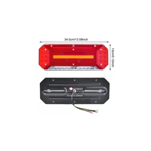 set 2 lampi led cu semnalizare dinamica 12v-24v 34,5cm x 13 cm - Img 2
