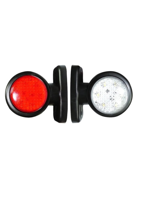 Set 2 Lampi led pentru gabarit 12v-24v rosu+ alb - Img 3