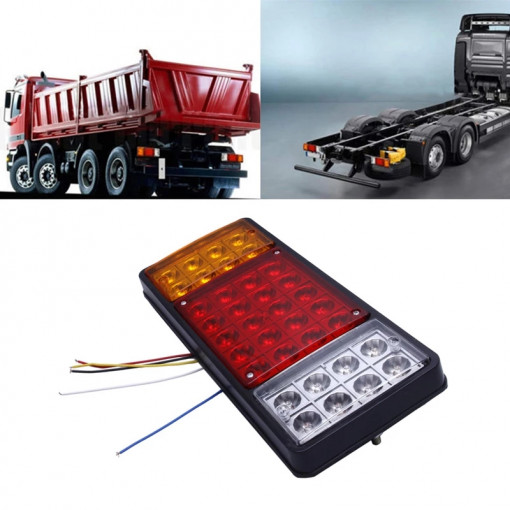 Set 2 lampi led pentru remorca/camion/utilaj, 12v-24v - Img 2