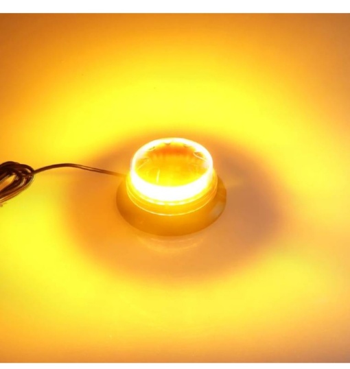 Girofar led cu mufa bricheta, 12v-24v , efect rotatie 360•, talpa magnetica - Img 3