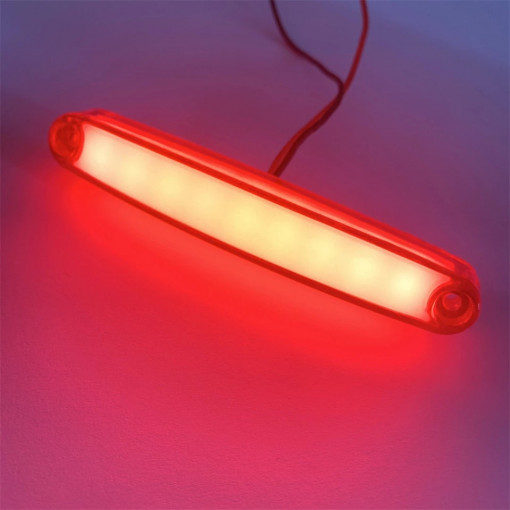 Lampa de gabarit cu neon lumina rosie, 12v-24v, 5+1 GRATIS - Img 2