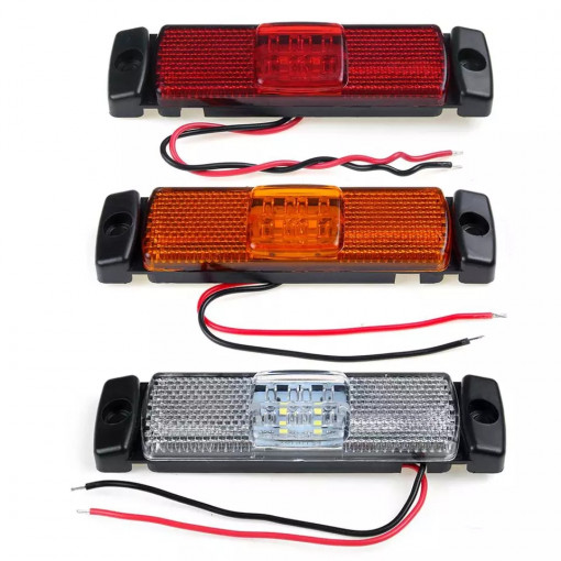 Lampa laterala 12v , 4 led , lumina alba