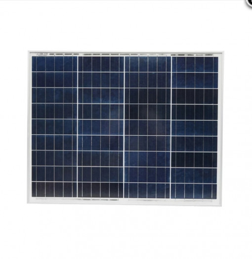 Panou solar fotovoltaic policristalin 50W cu cablu 90cm 670x460x20mm