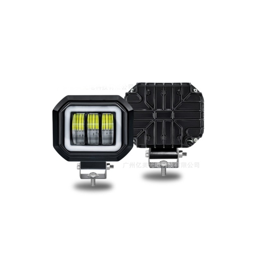 Proiector LED cu Angel Eyes DRL lumina alba 30W,12v-24v - Img 2
