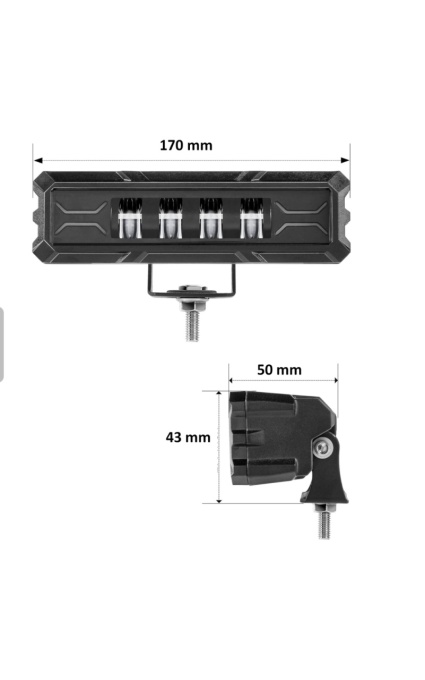 Proiector led de mare putere, 12V - 24V, cu lumină DRL alb-galben, - Img 2