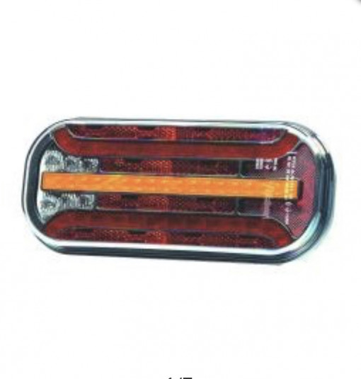 Set 2 lampi led spate cu ceata si semnalizare dinamica, fristom , 12v-24v