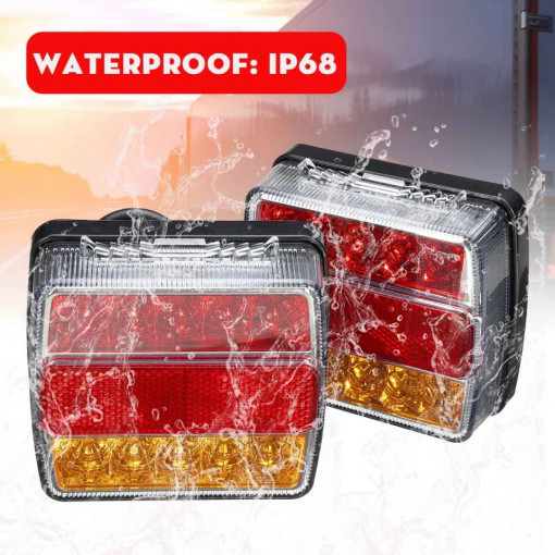 Set 2 lampi led universale pentru remorca 12v - Img 2
