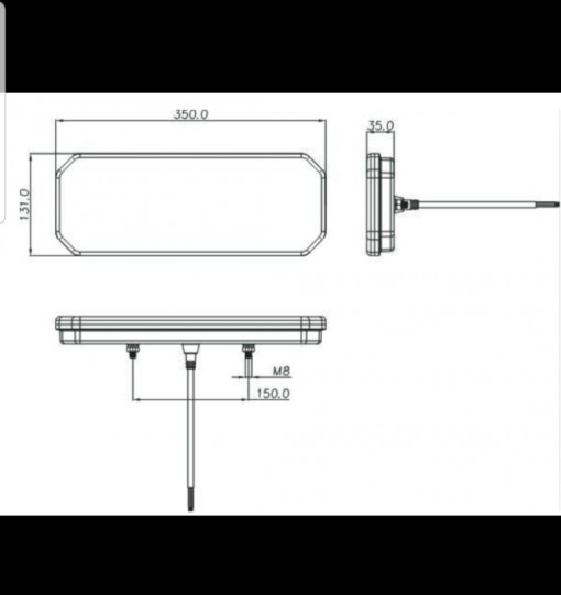 set 2 Lampi stop camion LED cu semnalizare dinamica 12v-24V - Img 3