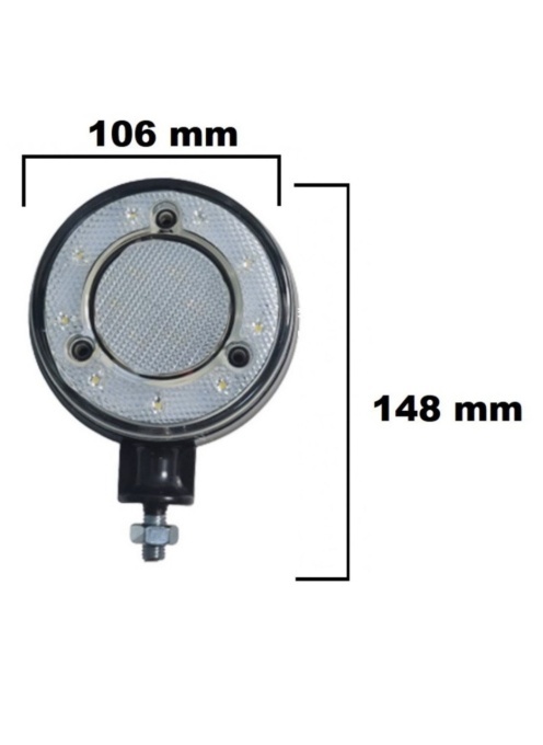 Set 2 x lampi cu led pentru oglinda, ALB/ROSU, 12-24V - Img 3