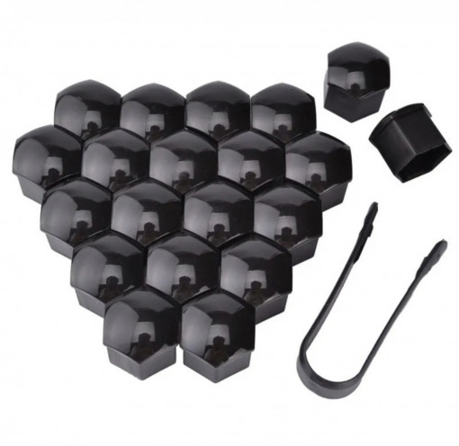 Set capace prezoane cu cheie PREMIUM Culoare: negru sau crom /19″ - Img 2