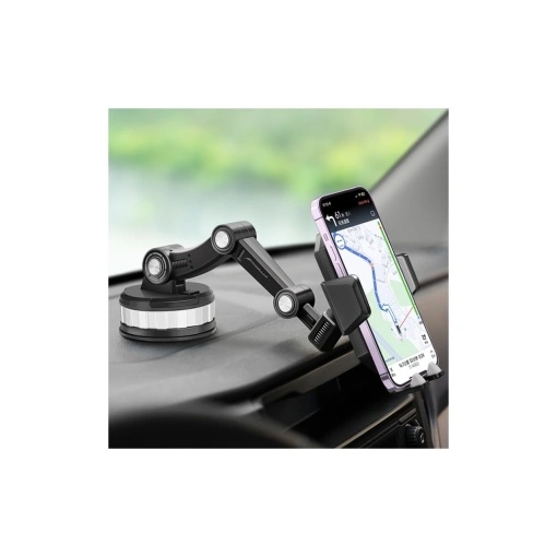 Suport telefon premium auto cu ventuza brat extensibil rotatie 360° - Img 3