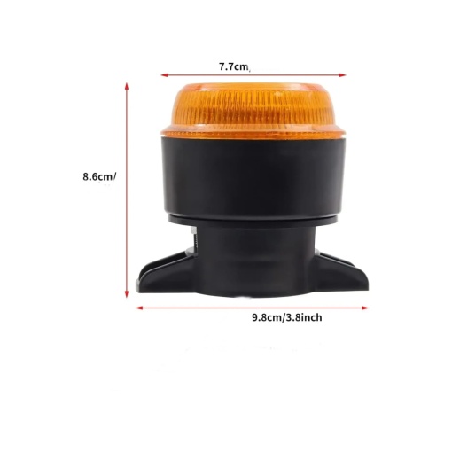 Girofar Led auto lumina portocalie 12-24V  - Img 2