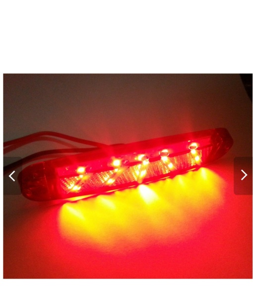 Lampa laterala cu 10 smd pentru gabarit, rosu, 12v-24v, 5+1 GRATIS - Img 2