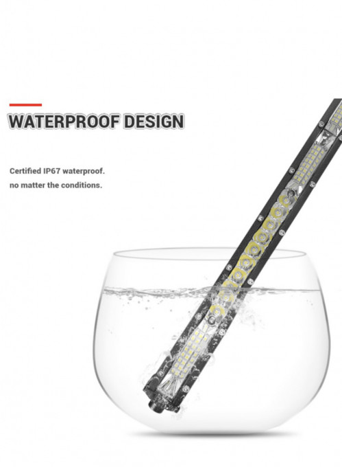 Led bar ultra subtire 80 cm 270W, 13.500 lm , 12-24V lumina alba - Img 2