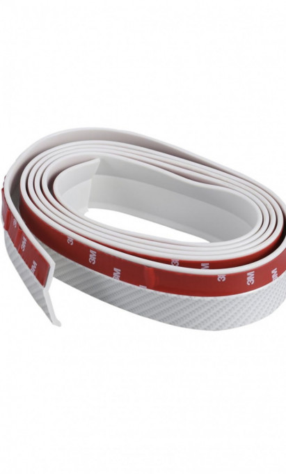 prelungire universala carbon alb pentru bara , din cauciuc moale , 2.5m lungime