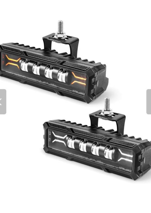 Proiector led de mare putere, 12V - 24V, cu lumină DRL alb-galben, - Img 3