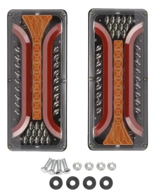 set 2 lampi led cu semnalizare dinamica 12v-24v 33cm x 13 cm - Img 2
