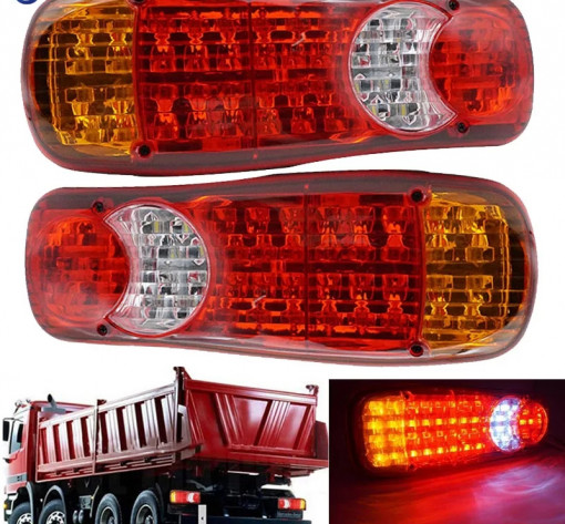 Set 2 lampi led pentru remorca/camion, 12v-24v - Img 2