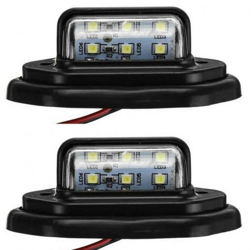 Set 2 lampi led universale pentru numar 12v/24v - Img 2