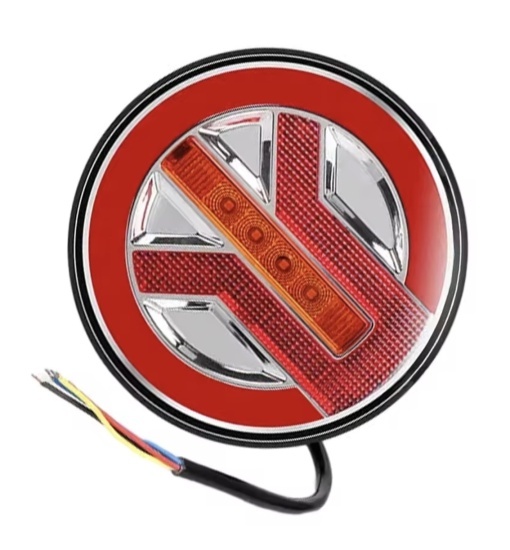 Set 2 lampi rotunde cu contur neon, semnal dinamic, 12v-24v - Img 2