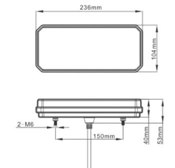 set 2 x Lampa stop camion LED cu semnalizare dinamica 12-24V - Img 3