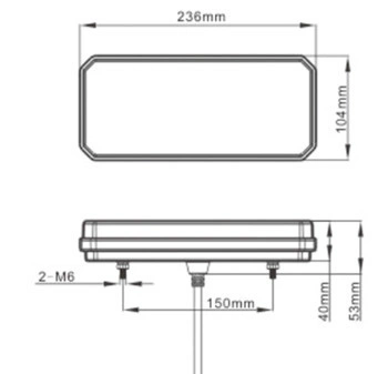 set 2 x Lampa stop camion LED cu semnalizare dinamica 12-24V - Img 3