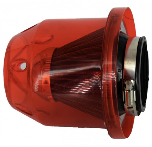 Filtru aer tuning cu carcasa albastru, rosu, gri - Img 2