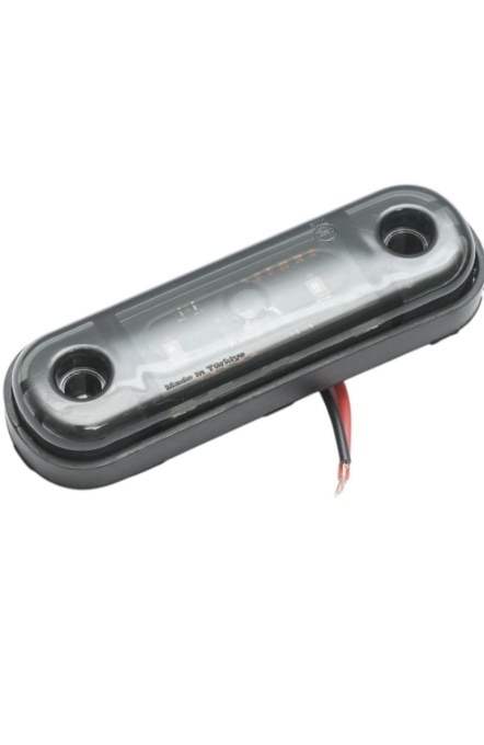 Lampa de gabarit 3 smd geam fumuriu lumina rosie 12v-24v, 5+1 GRATIS - Img 2